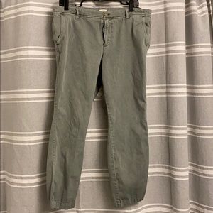 J Crew cropped chino pants